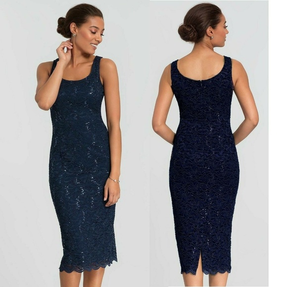 Alex Evenings Dresses & Skirts - Alex Evenings Sequin Lace Sheath Sheath Dress